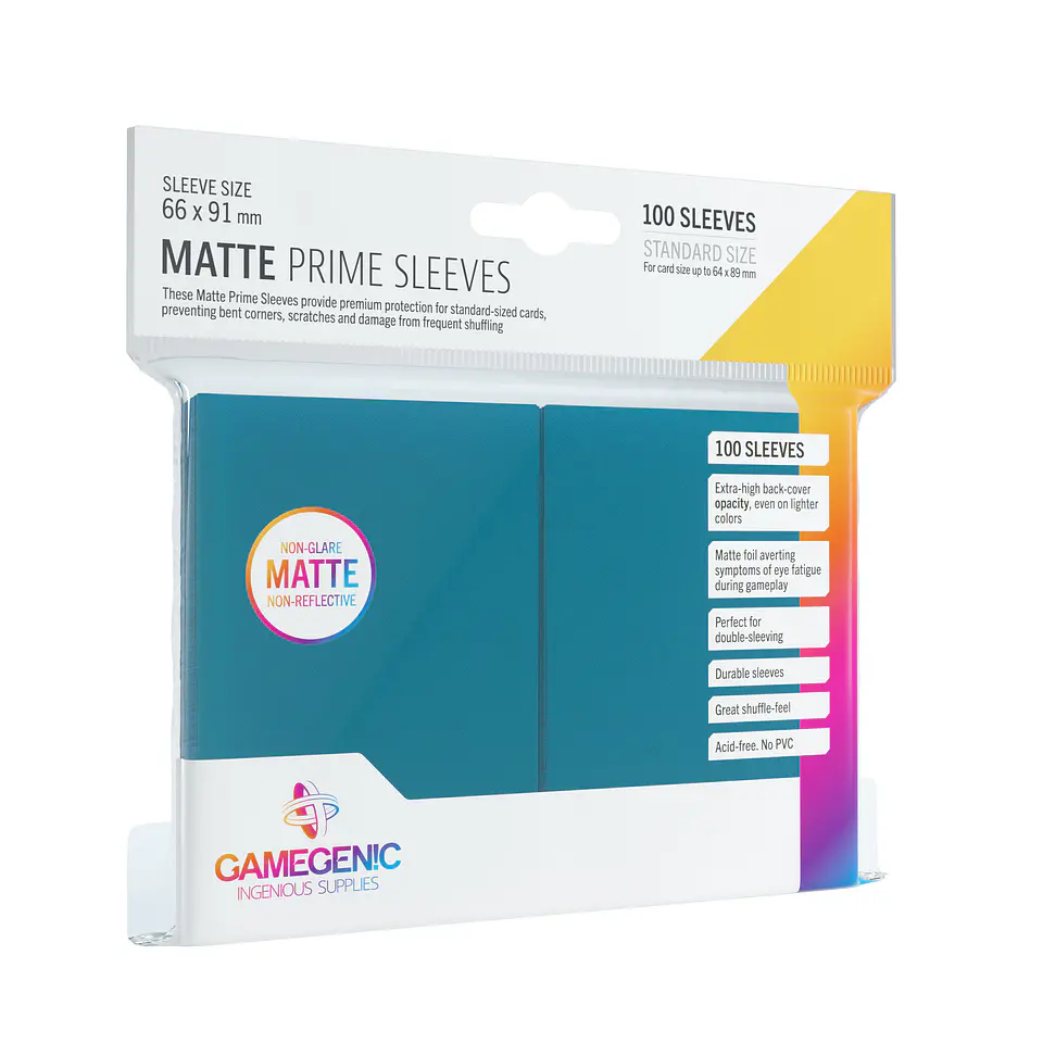 GG BGG Sleeves Matte Prime Sleeves - Blue (100) 1