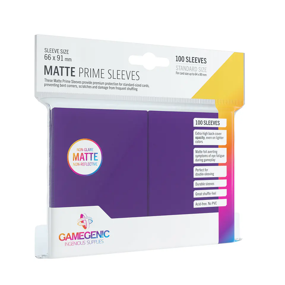 GG BGG Sleeves Matte Prime Sleeves - Purple (100) 1
