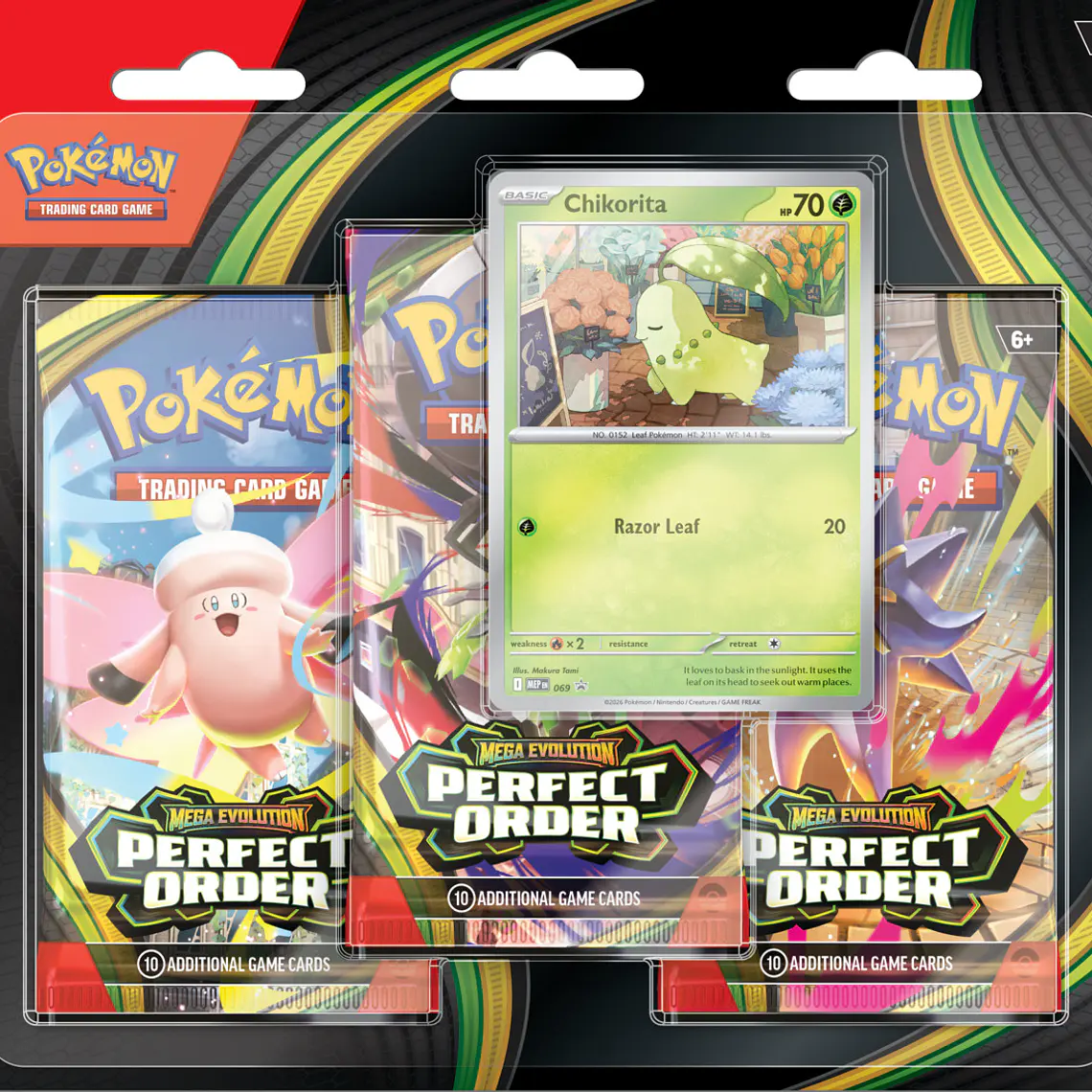 Pokemon TCG Mega Evolution - Perfect Order - 3-Pack Blister Español 1
