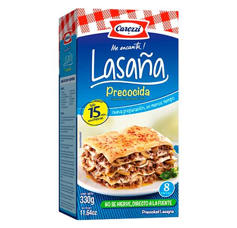 Lasaña Carozzi Precocida 330 Gr