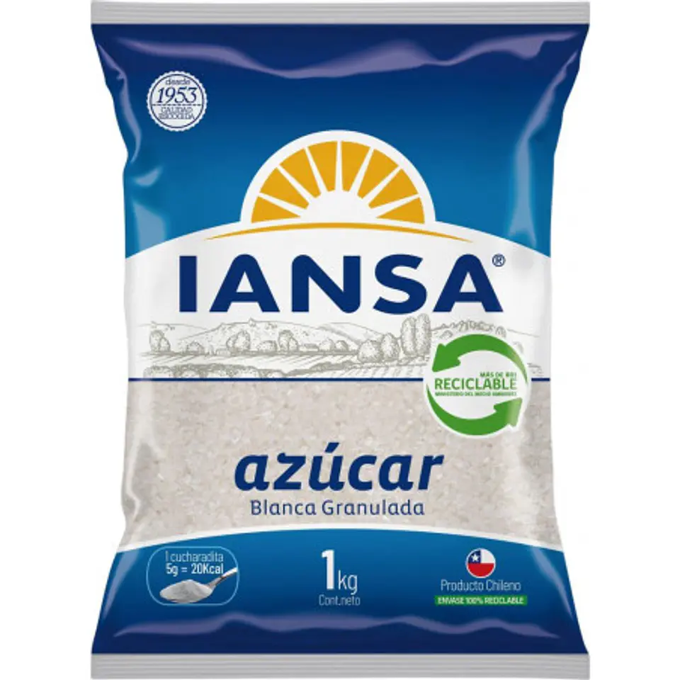 Azúcar Granulada Iansa 1 kg 1