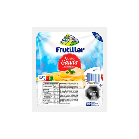 Queso Gouda Laminado Frutillar 500 g