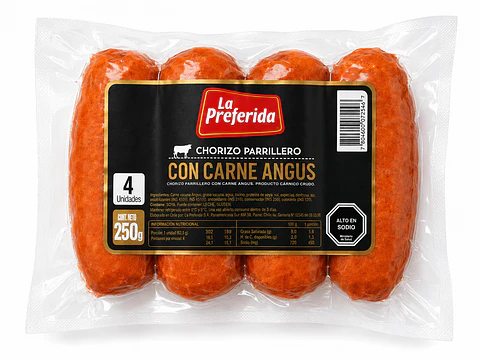 Chorizo Parrillero con Carne Angus La Preferida 250 g