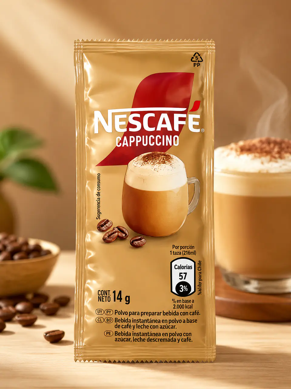 Nescafé Cappuccino Sobre 14 g 1