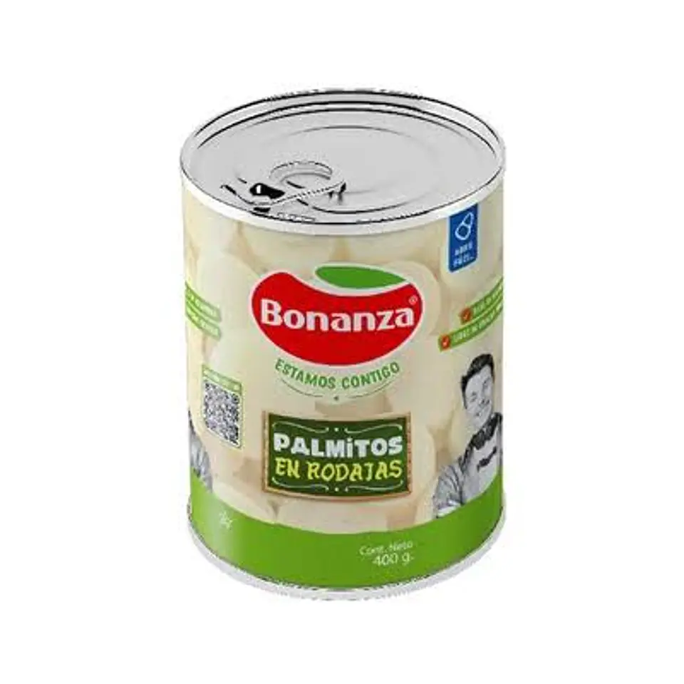 Palmitos en Rodajas Bonanza 400 g 1