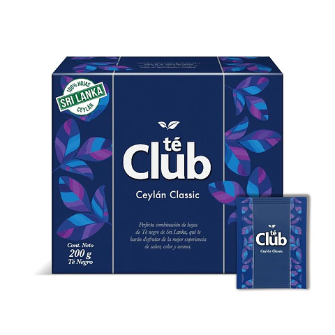 Té Ceylán Clásico Té Club 100 Bolsitas