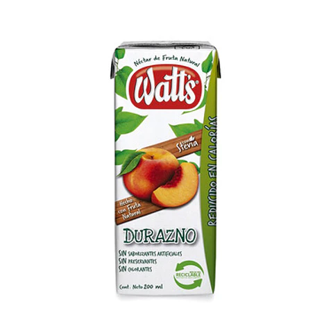 Watts Néctar Sabor Durazno 200 ml