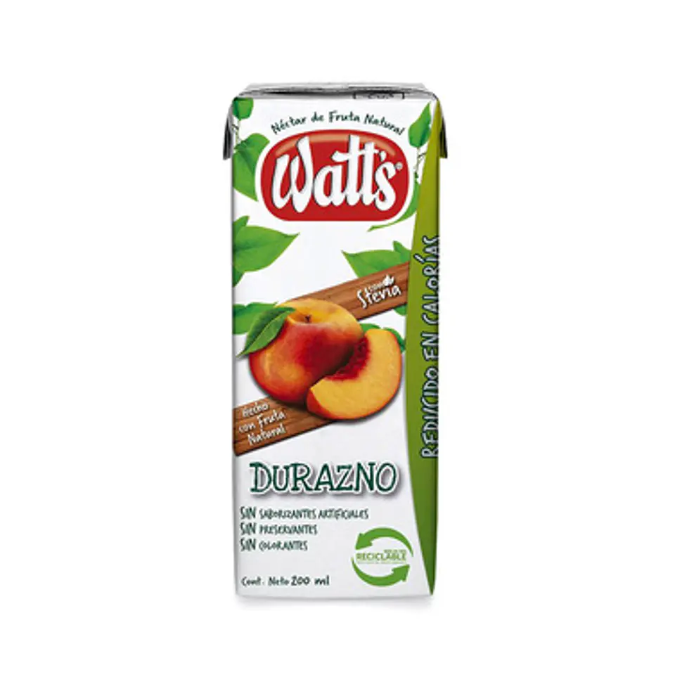 Watts Néctar Sabor Durazno 200 ml 1