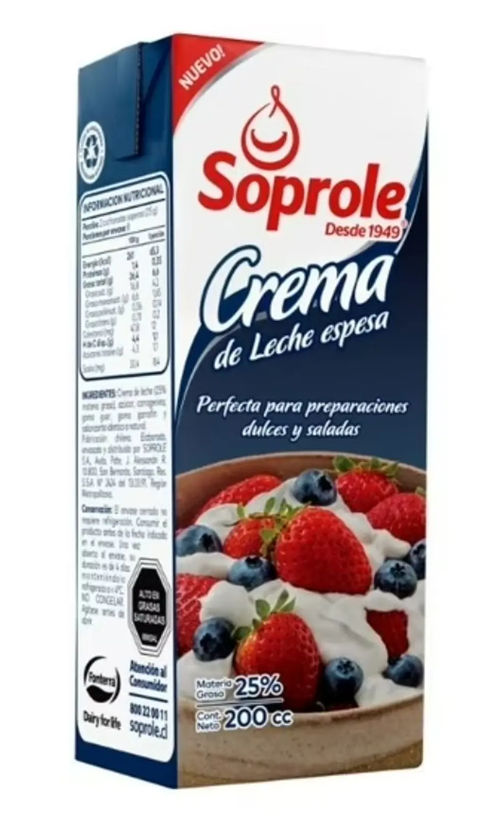 Crema Espesa Soprole 200 g 1
