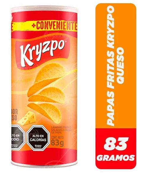 Kryzpo Papas Fritas Sabor Queso 83 g
