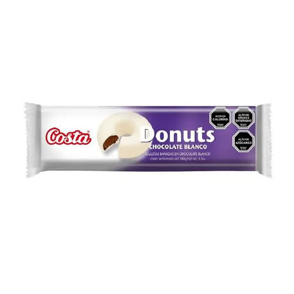 Galletas Donuts Chocolate Blanco Costa 100 g 1