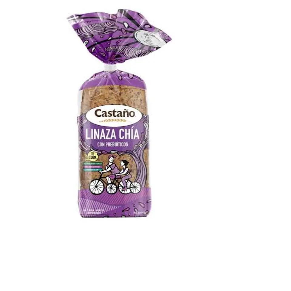 Pan de Molde Linaza, Chía y Prebióticos Castaño 400 g 1