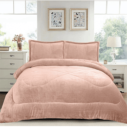 Cobertor Plush 2 Plazas varios colores grueso 