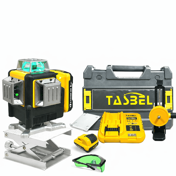 Nivel Láser 16 Líneas Verde TASBEL (2 Baterías)