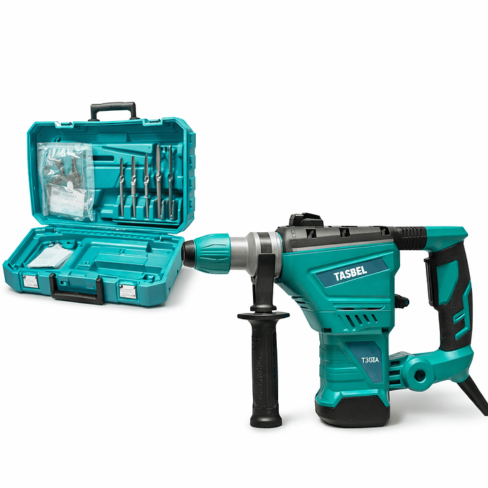Taladro Percutor Profesional con Accesorios (Kit Completo)
