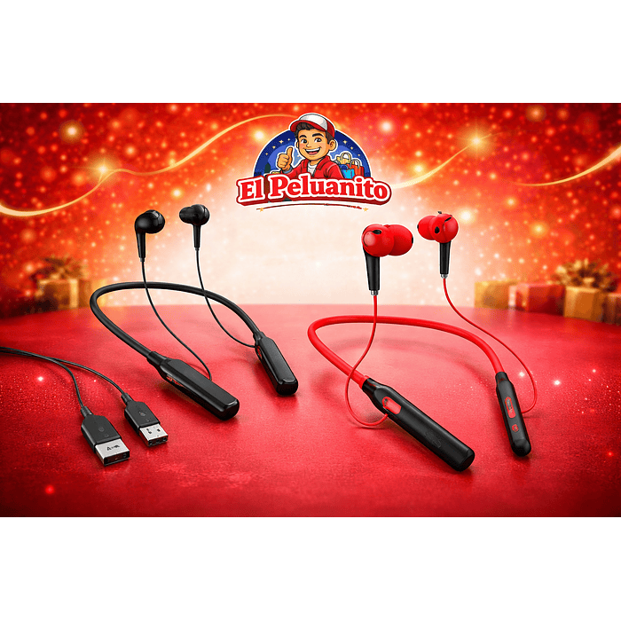 Audífonos Bluetooth recargables 