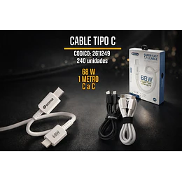 Cable Tipo C a Tipo C (68W)