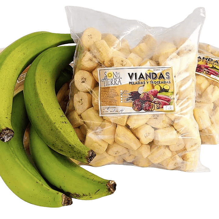 Plátano vianda pelado y troceado (en trozos grandes) 1