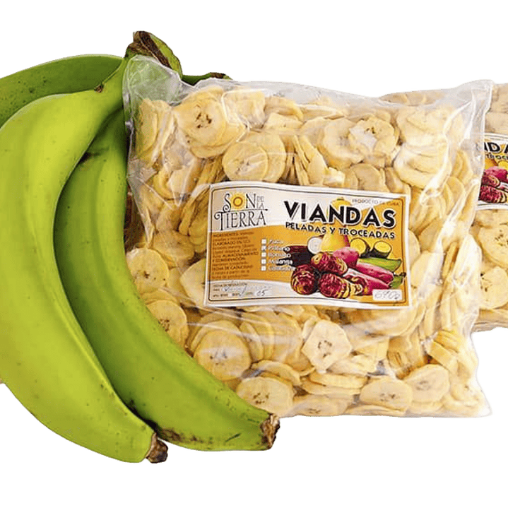 Plátano vianda pelado y troceado (en rodajas) 1
