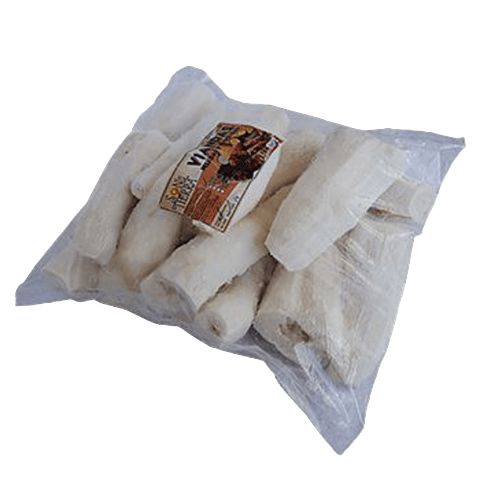 Yuca pelada y troceada