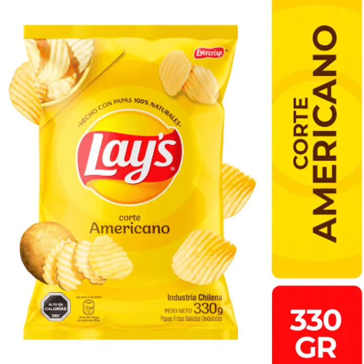 Papas Fritas Lay's Corte Americano 330 g 1