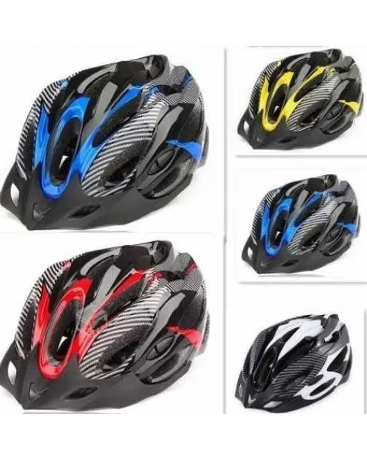 casco ligero cómodo ajustable para bicicleta con luz NEGR...