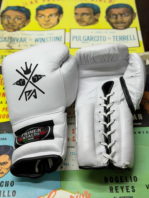 Guante de Box Tradicional Blanco 16 oz.