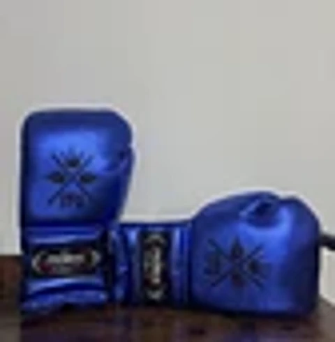 Guante 18 Onzas Azul Metalico
