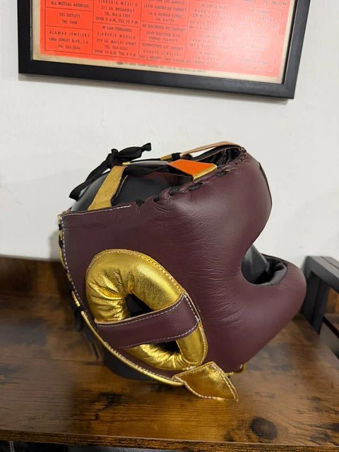 Careta de Box Vino/Oro