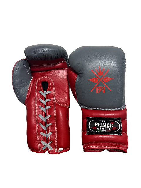 Guantes de Box Gris/Rojo