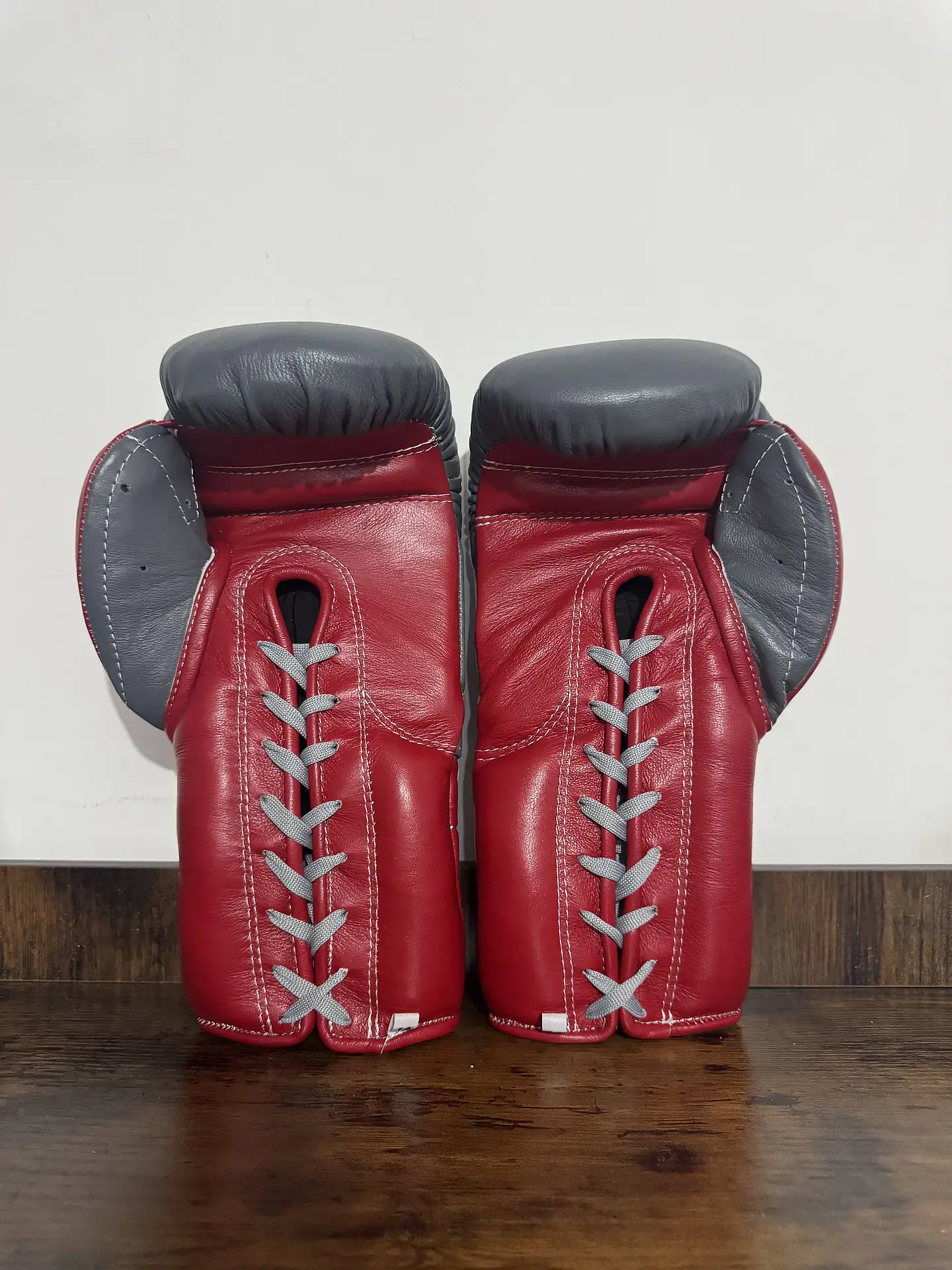 Guantes de Box Gris/Rojo 3
