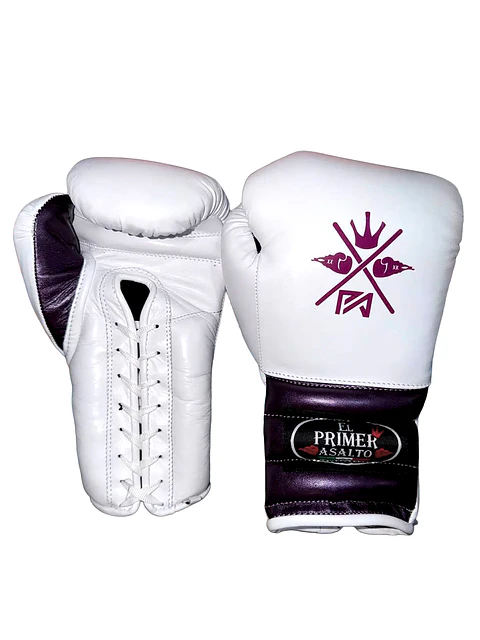 Guantes de Box Blanco/Morado