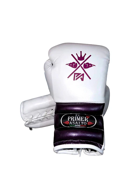 Guantes de Box Blanco/Morado