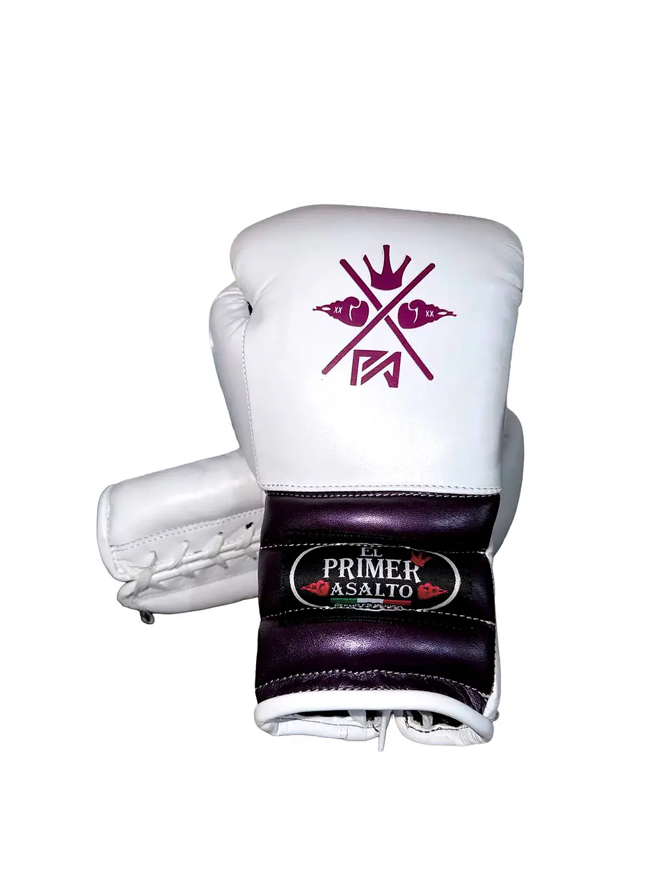 Guantes de Box Blanco/Morado 2