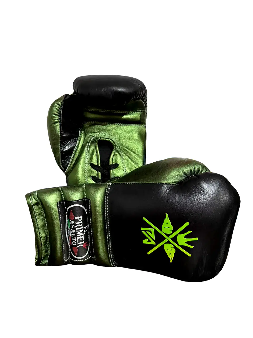 Guantes de Box Negro/Verde 2