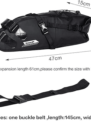 Bolsa de sillín de bicicleta impermeable