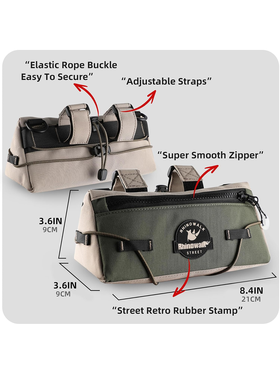 Bolsa de manillar de bicicleta Bolsa delantera de almacenamiento 2