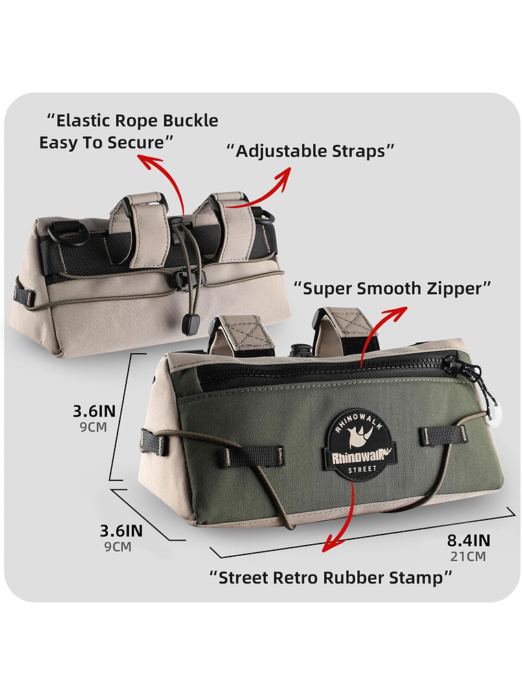 Bolsa de manillar de bicicleta Bolsa delantera de almacenamiento 2