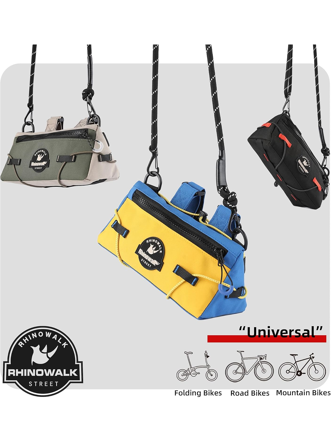 Bolsa de manillar de bicicleta Bolsa delantera de almacenamiento 3