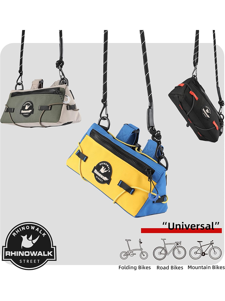 Bolsa de manillar de bicicleta Bolsa delantera de almacenamiento 3