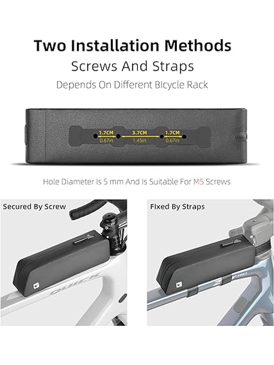 Rhinowalk Bolsa de marco de bicicleta impermeable 3