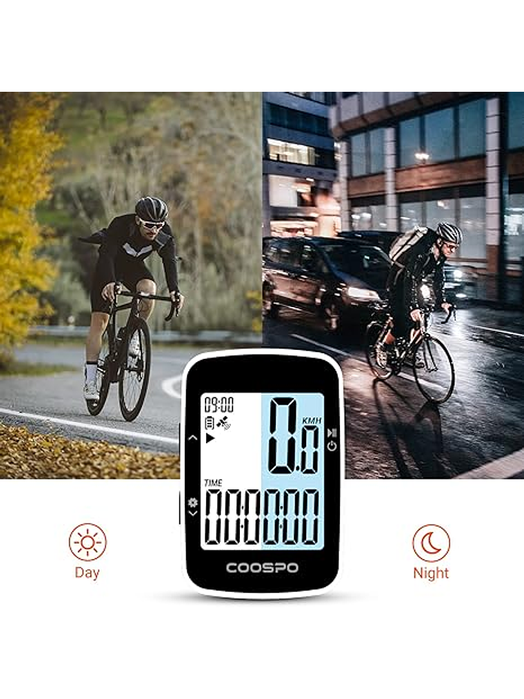 Ciclocomputador GPS Coospo BC26 2