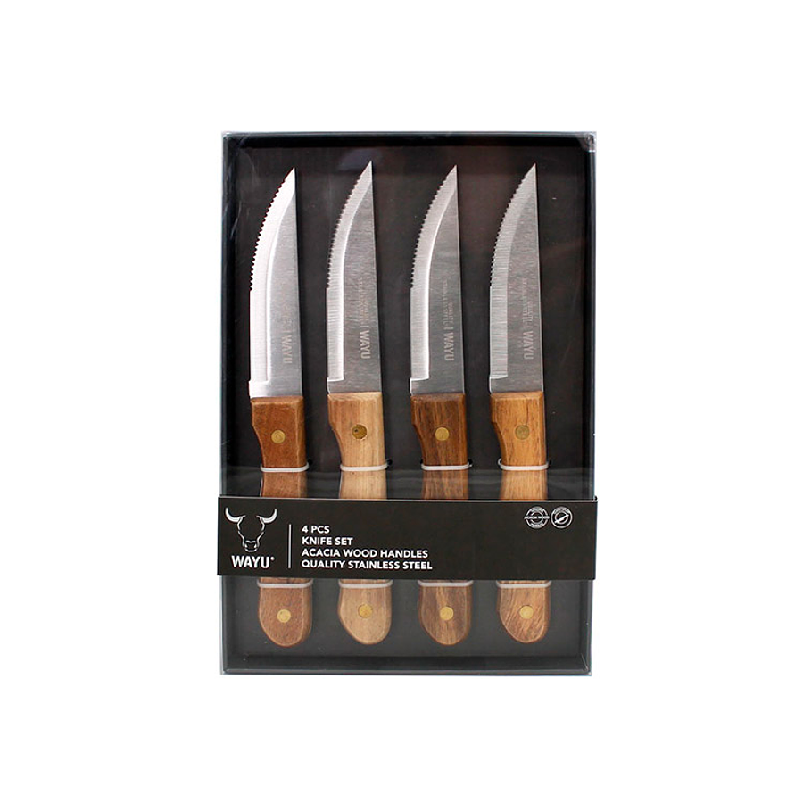 Set 4 piezas cuchillos Wayu 