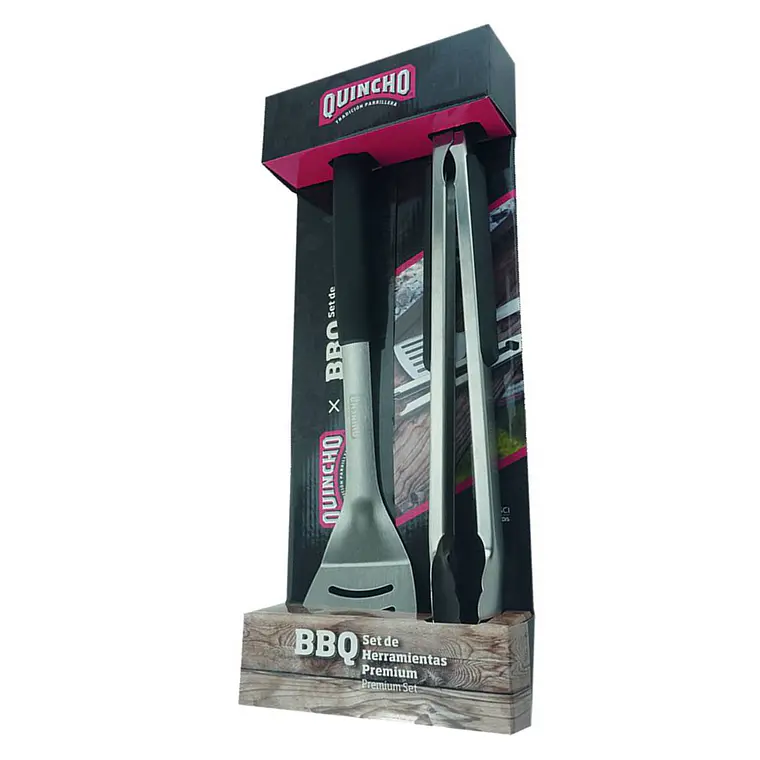Set tenaza + espátula Quincho BBQ 1