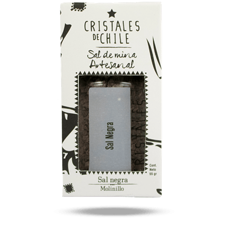 Molinillo Sal De Mar Negra Cristales De Chile