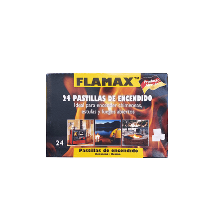 Pack 3 Cajas de 24 pastillas de iniciador de fuego FLAMAX 