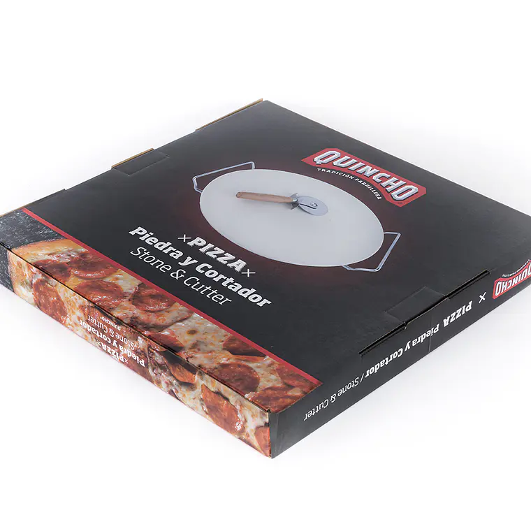 Piedra para Pizza con Cortador 33cm Diámetro  2
