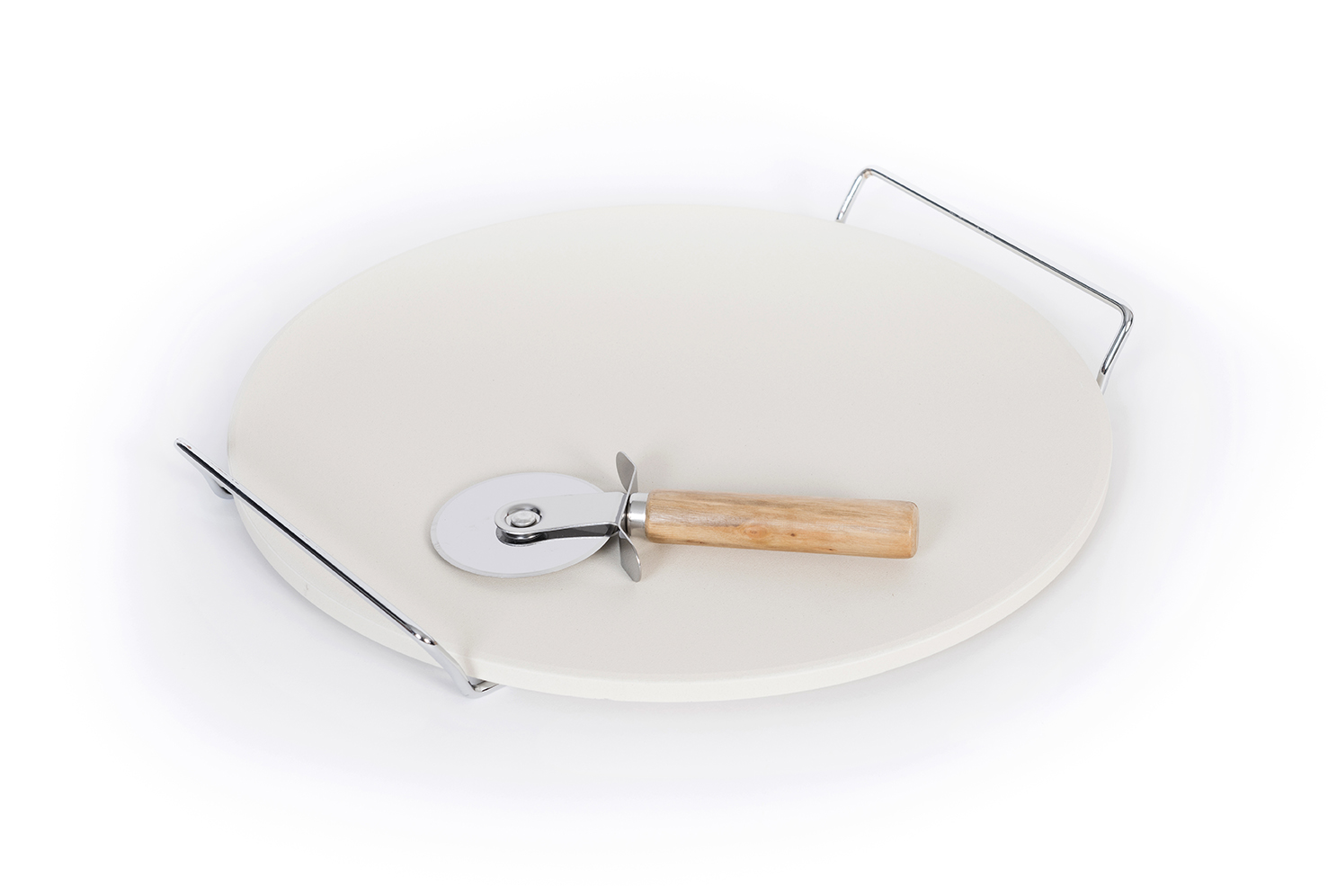 Piedra para Pizza con Cortador 33cm Diámetro