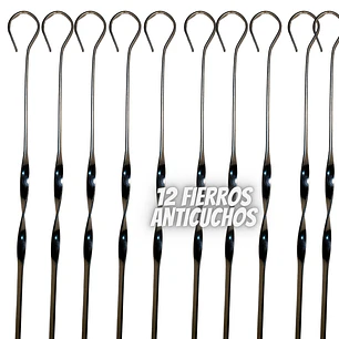 Pack 12 Fierros para Anticuchos asado 