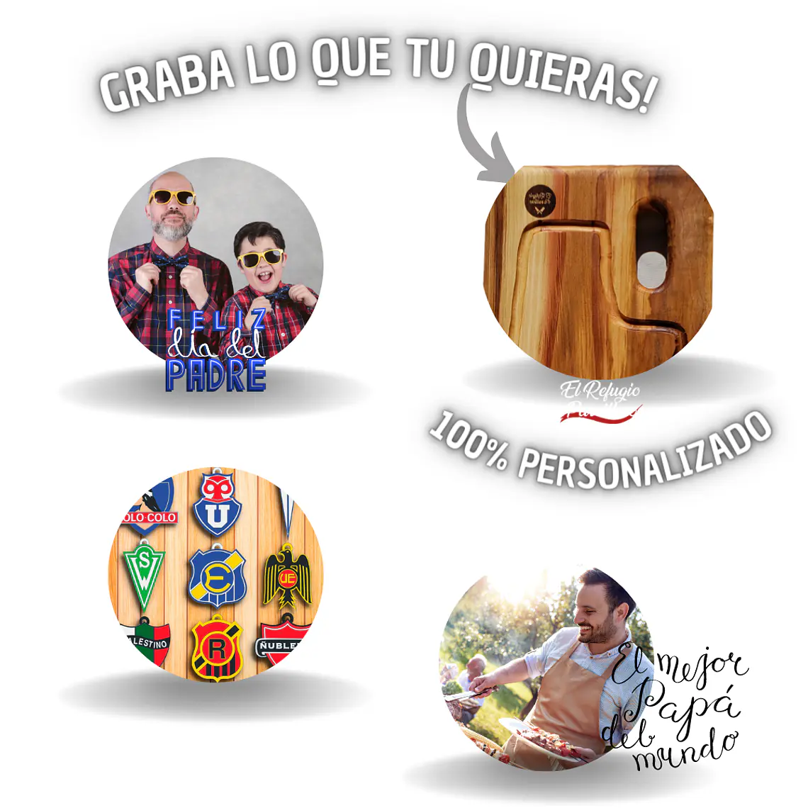 Tabla Nativa Tamaño 40-60cm Grabado Láser Personalizado 6